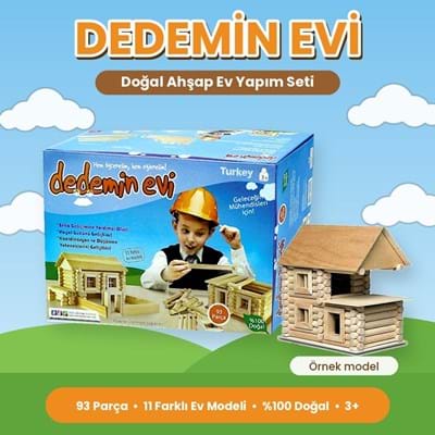 Hobi 0024 Ahşap Dedemin Evi Yapım Seti