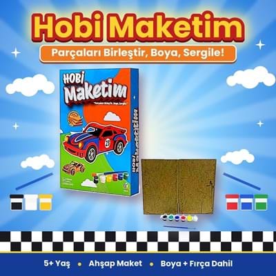 Hobi Hedmak11 Spor Araba Boyama Seti