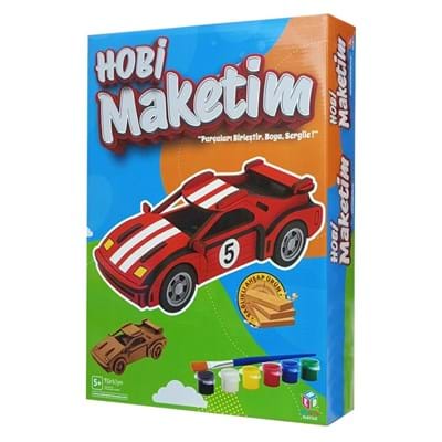 Hobi Hedmak12 Spor Araba Boyama Seti