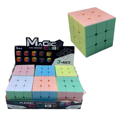 Kutuda 218-h86 Zeka Rubik Sabır Küpü 6lı Pastel