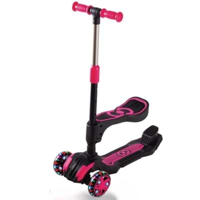 Scooter 59564 Combo Oturaklı Işıklı Pembe